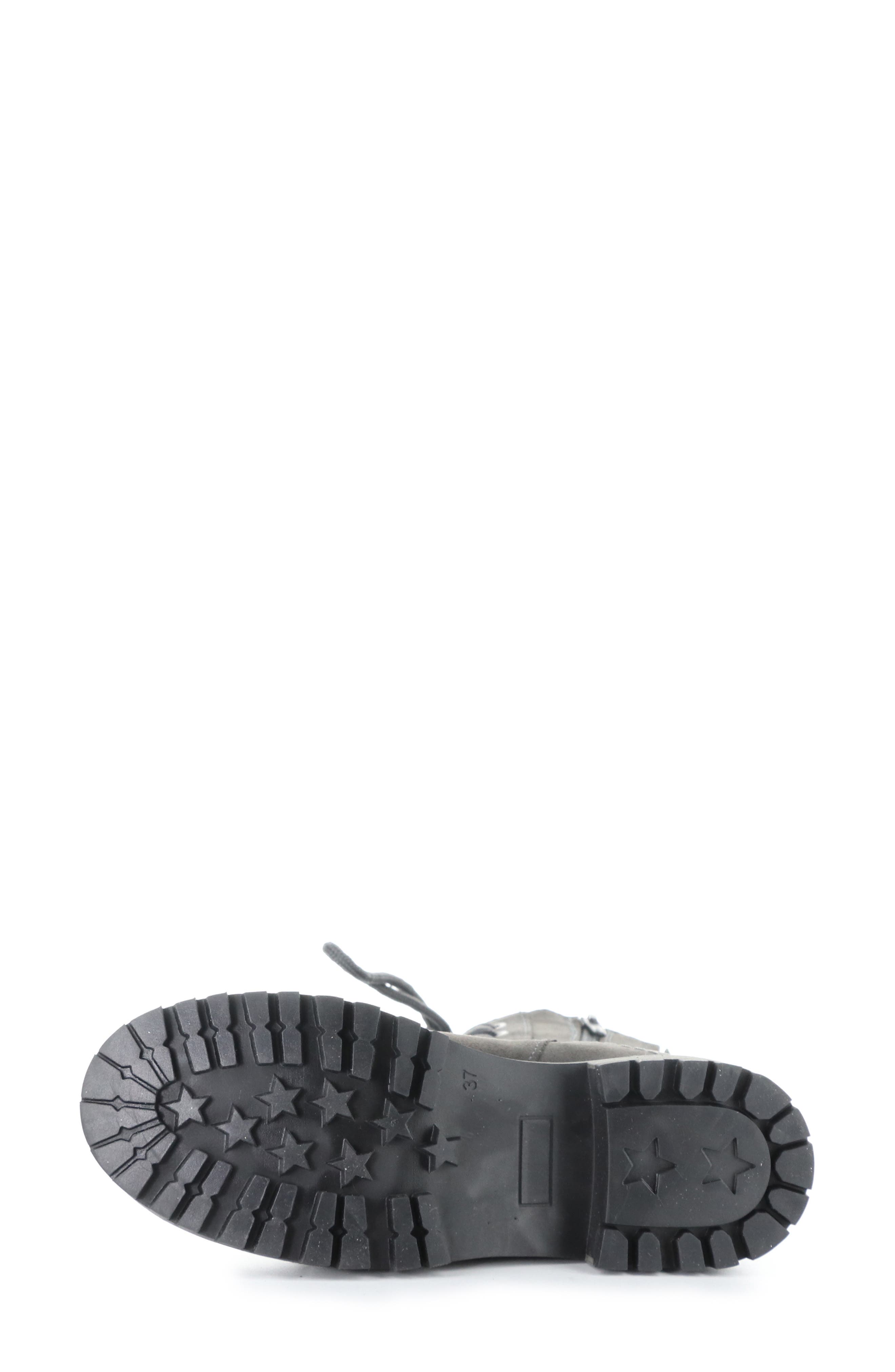 Asher Waterproof Faux Fur Bootie, Alternate, color, DARK GREY