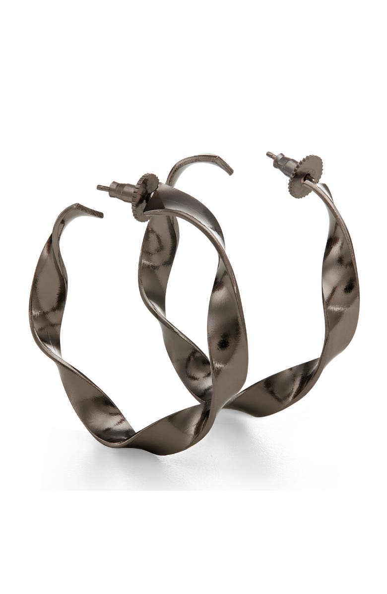 Dhwani Bhansal SINNA HOOPS, Main, color, Gunmetal Grey