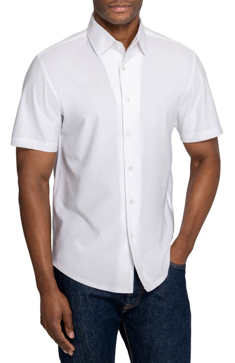 Solid Mapleton Luxe Cross Dyed Short Sleeve Shirt