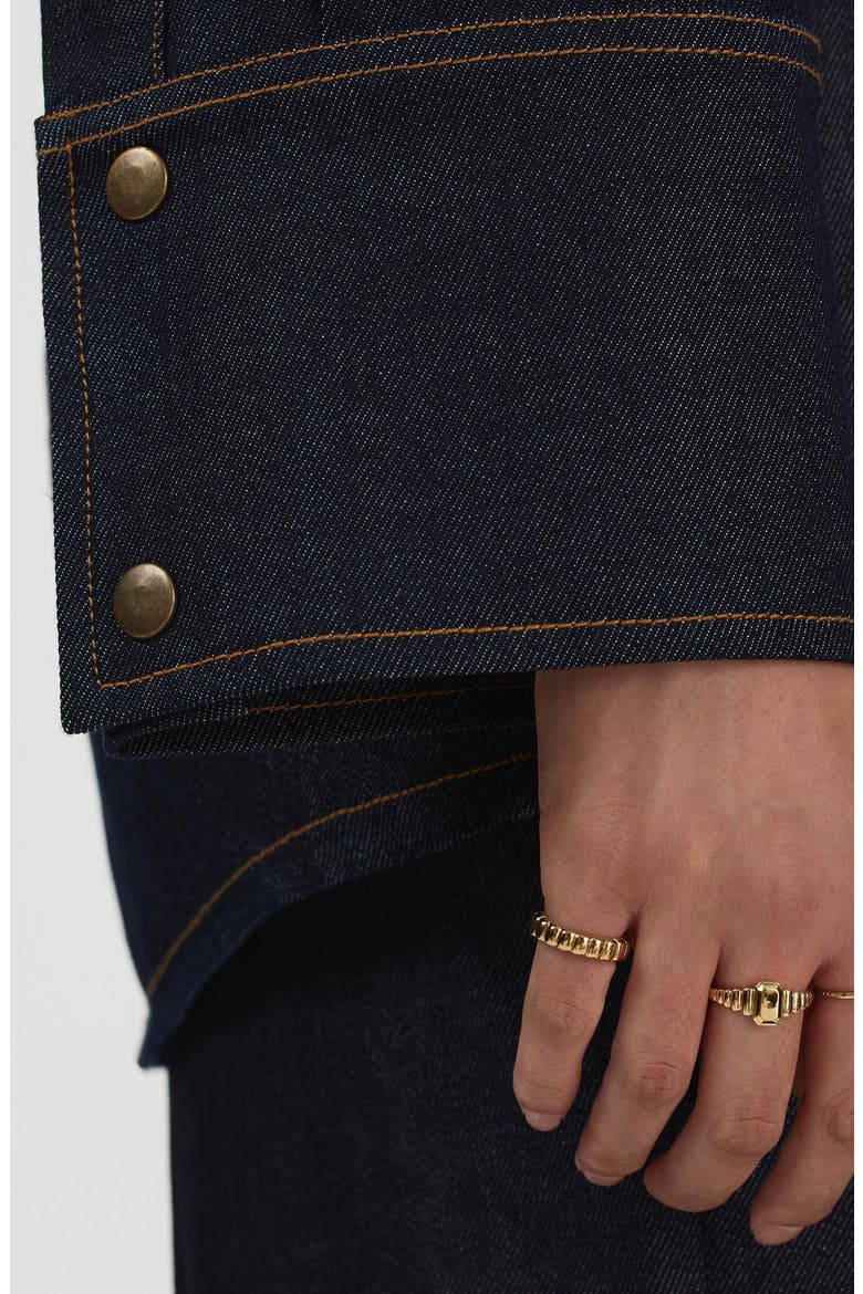 Charlotte Step Cut Signet Ring, Alternate, color, 14K Yellow Gold