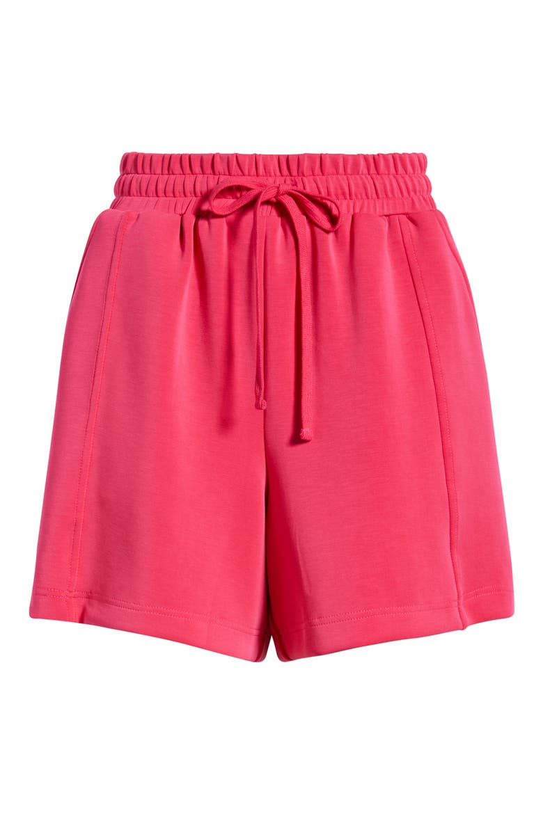 Drawstring Lounge Shorts, Alternate, color, BRIGHT ROSE