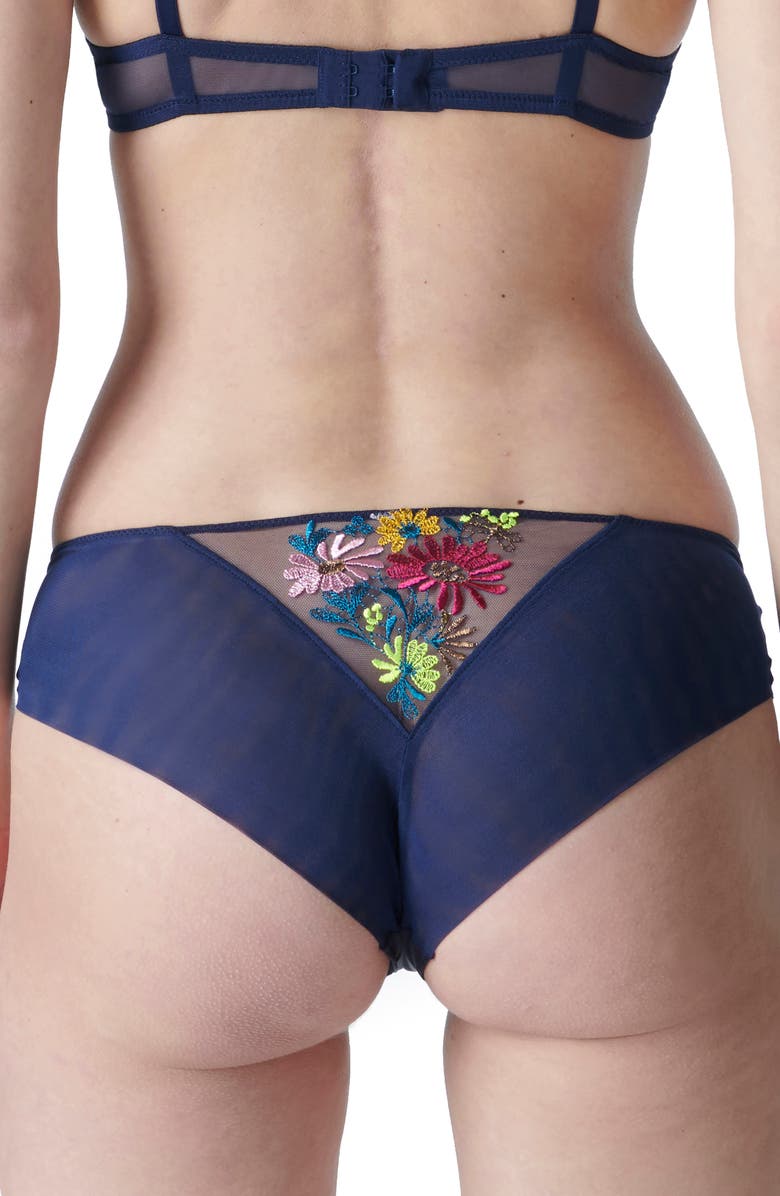 Simone Perele Elsa Embroidered Briefs, Alternate, color,