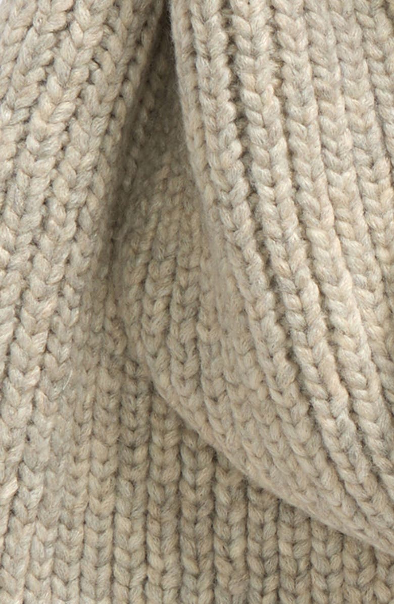 UGG<sup>®</sup> Chunky Rib Scarf, Alternate, color, Light Grey