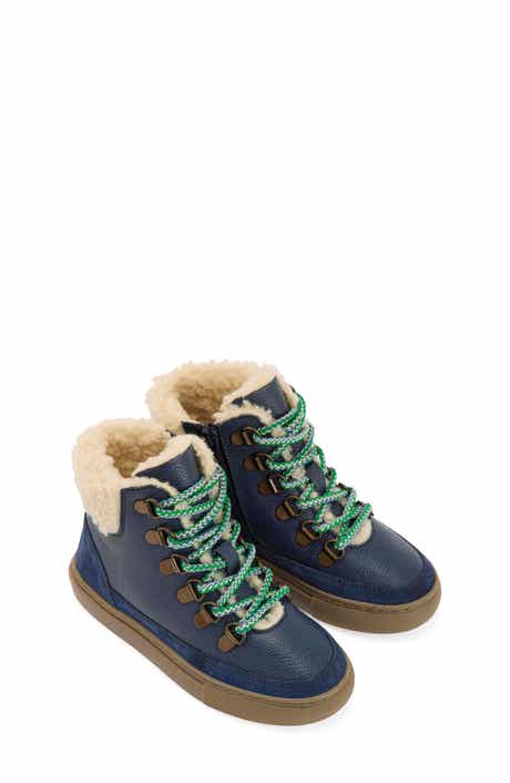 Kids' Borg Faux Fur Lined Lace-Up Boot