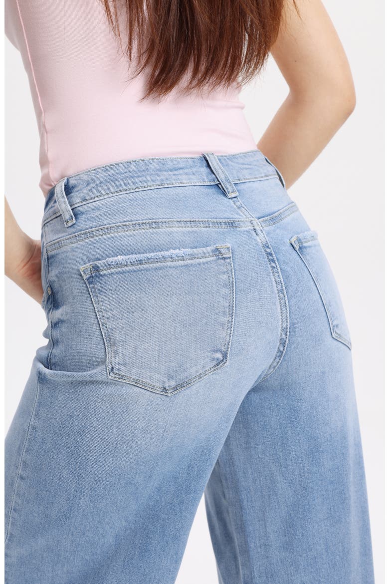 Mid Rise Super Wide Leg Jeans, Alternate, color, LAGOON