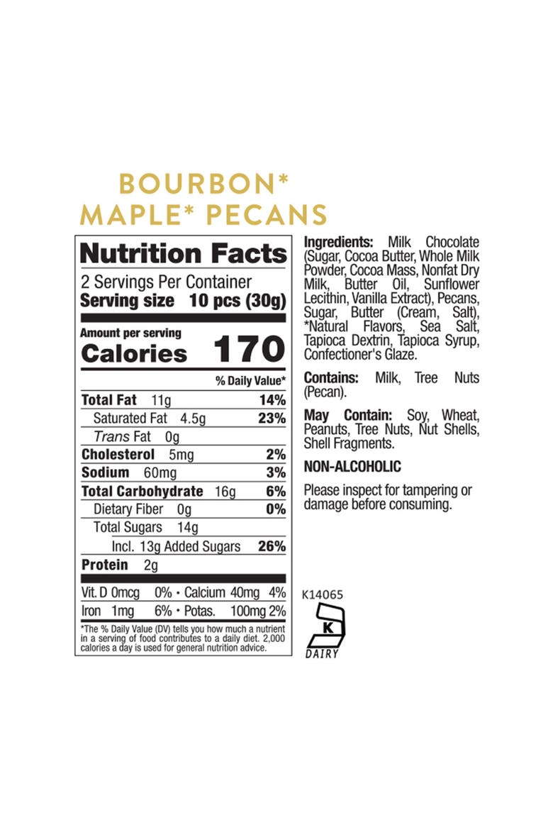 Bourbon Maple Pecans Set of 3 Candy Cubes, Alternate, color, NO COLOR