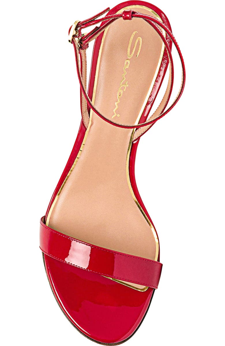 Santoni Patent leather high-heel sandal, Alternate, color,