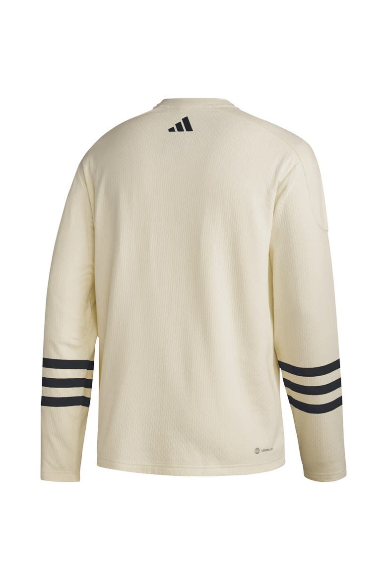 Men's adidas Cream Philadelphia Flyers AEROREADY Pullover Sweater, Alternate, color, Cream