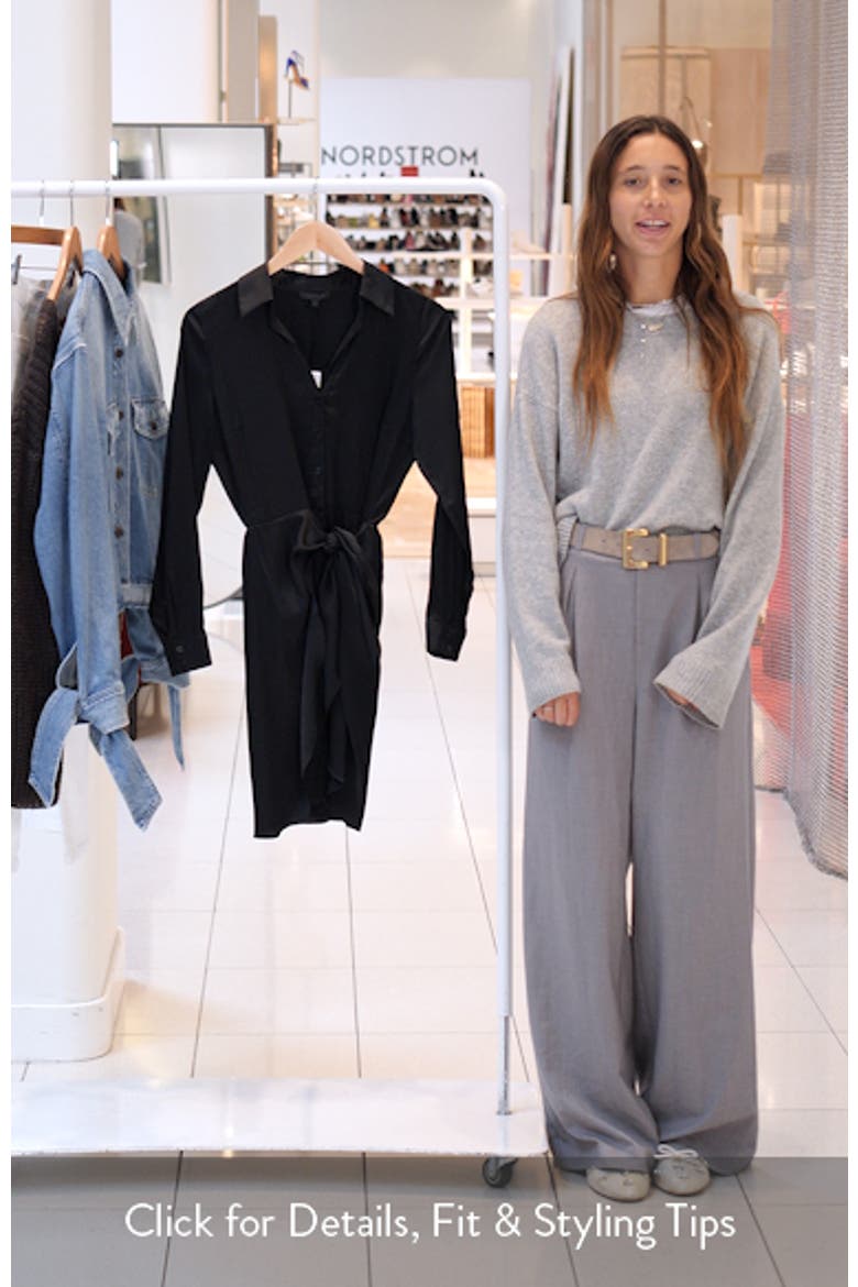 Alya Long Sleeve Mini Shirtdress video