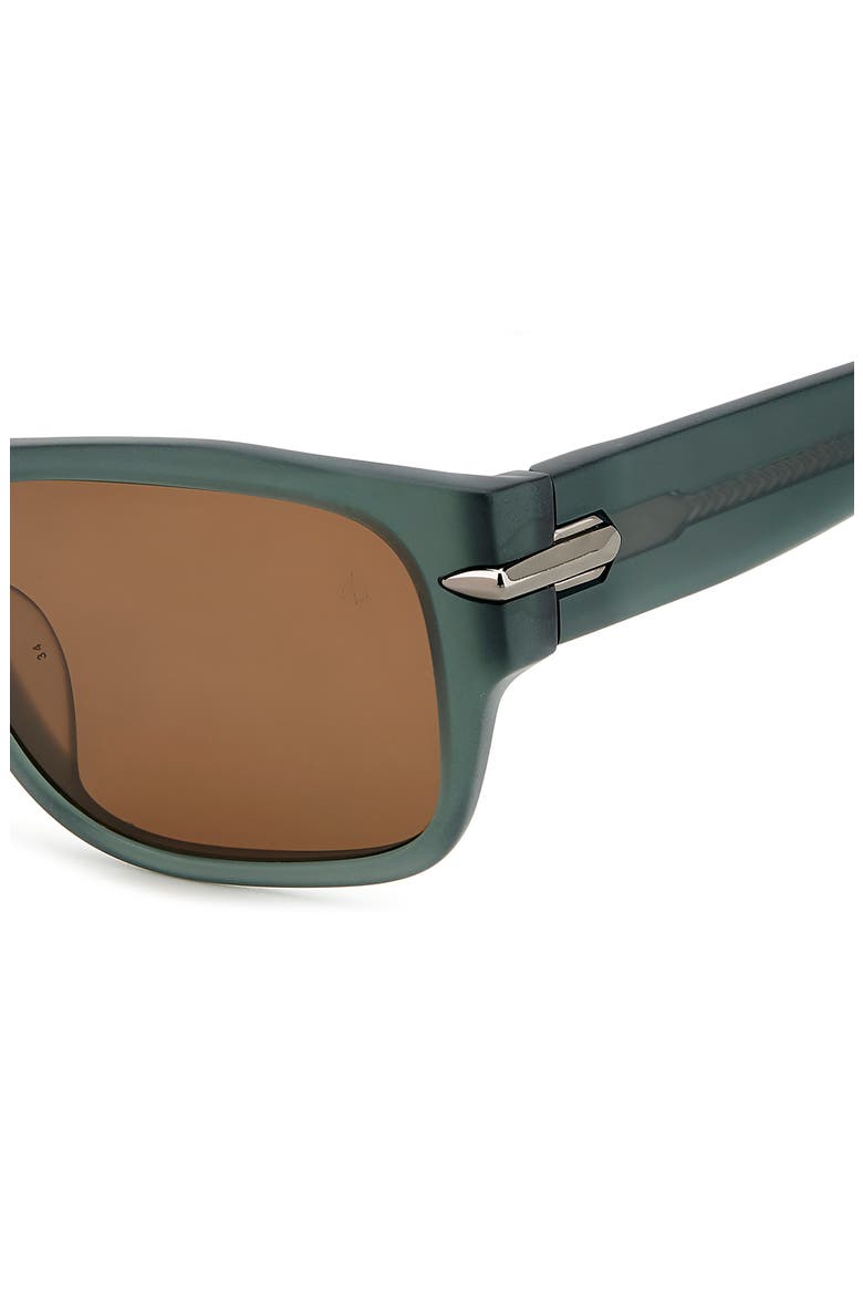 55mm Rectangular Sunglasses, Alternate, color, GREEN