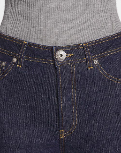 Lanvin Belt-loop Jeans In Navy Blue