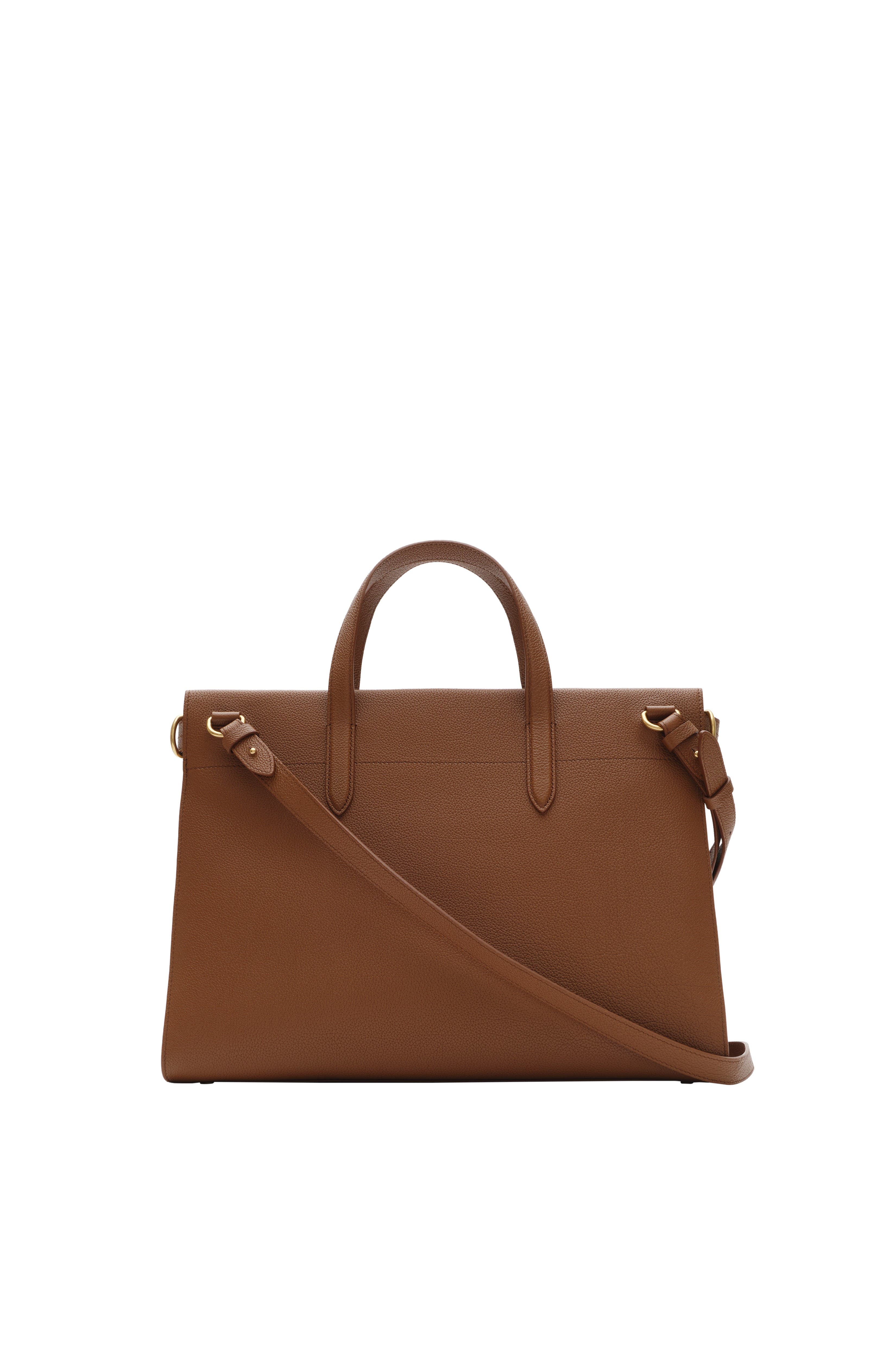 Burberry Medium Cotswolds Check Tote, Alternate, color, Hazel Brown