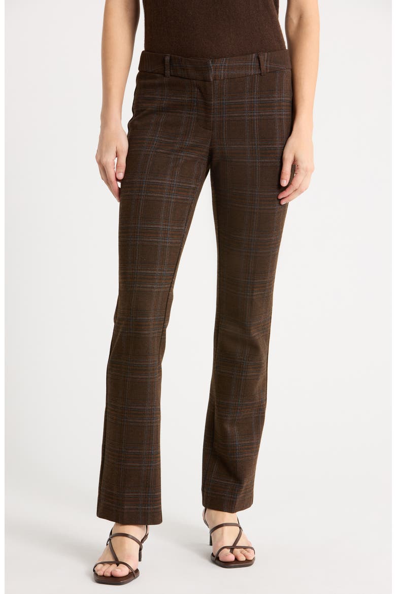 Ari Plaid Pants, Main, color, BROWN BLUE
