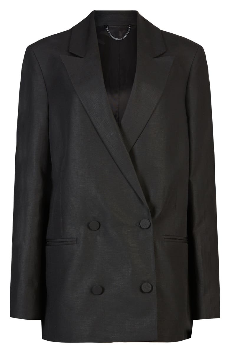 AllSaints Petra Double Breasted Blazer, Alternate, color,