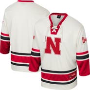 COLOSSEUM Men's Colosseum Cream Nebraska Huskers Puck Proud Fashion Hockey Jersey