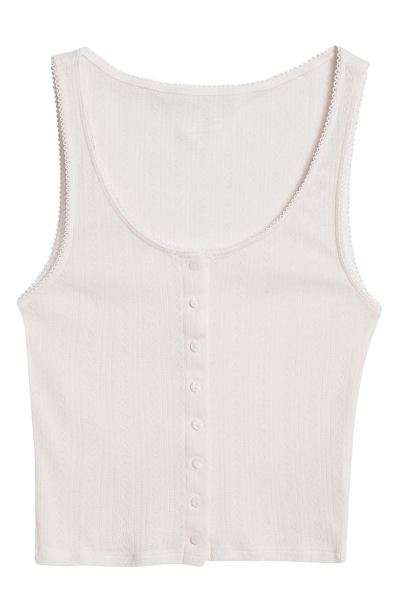 PacSun Chiara Pointelle Cotton Tank, Alternate, color, Light Pink