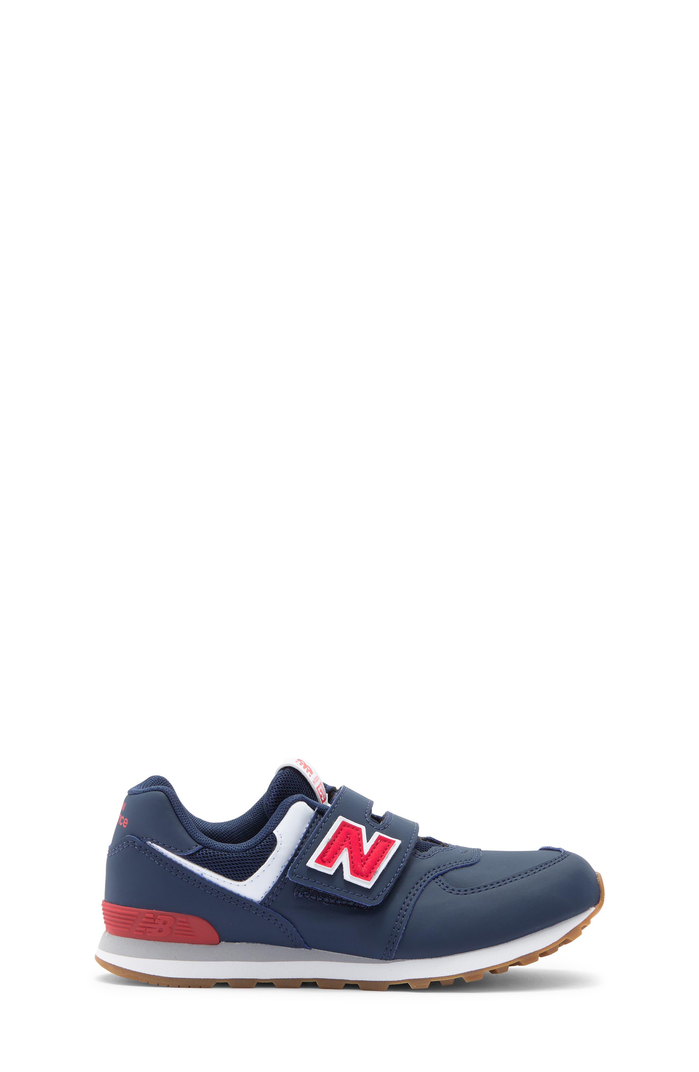 New Balance Kids' 574 Sneaker, Alternate, color, New Balance Navy/ Team Red