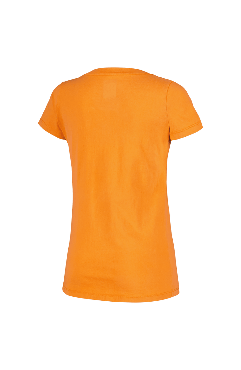 New Era Women's New Era Orange Cincinnati Bengals Enzyme Wash Low V-Neck T-Shirt, Alternate, color, 