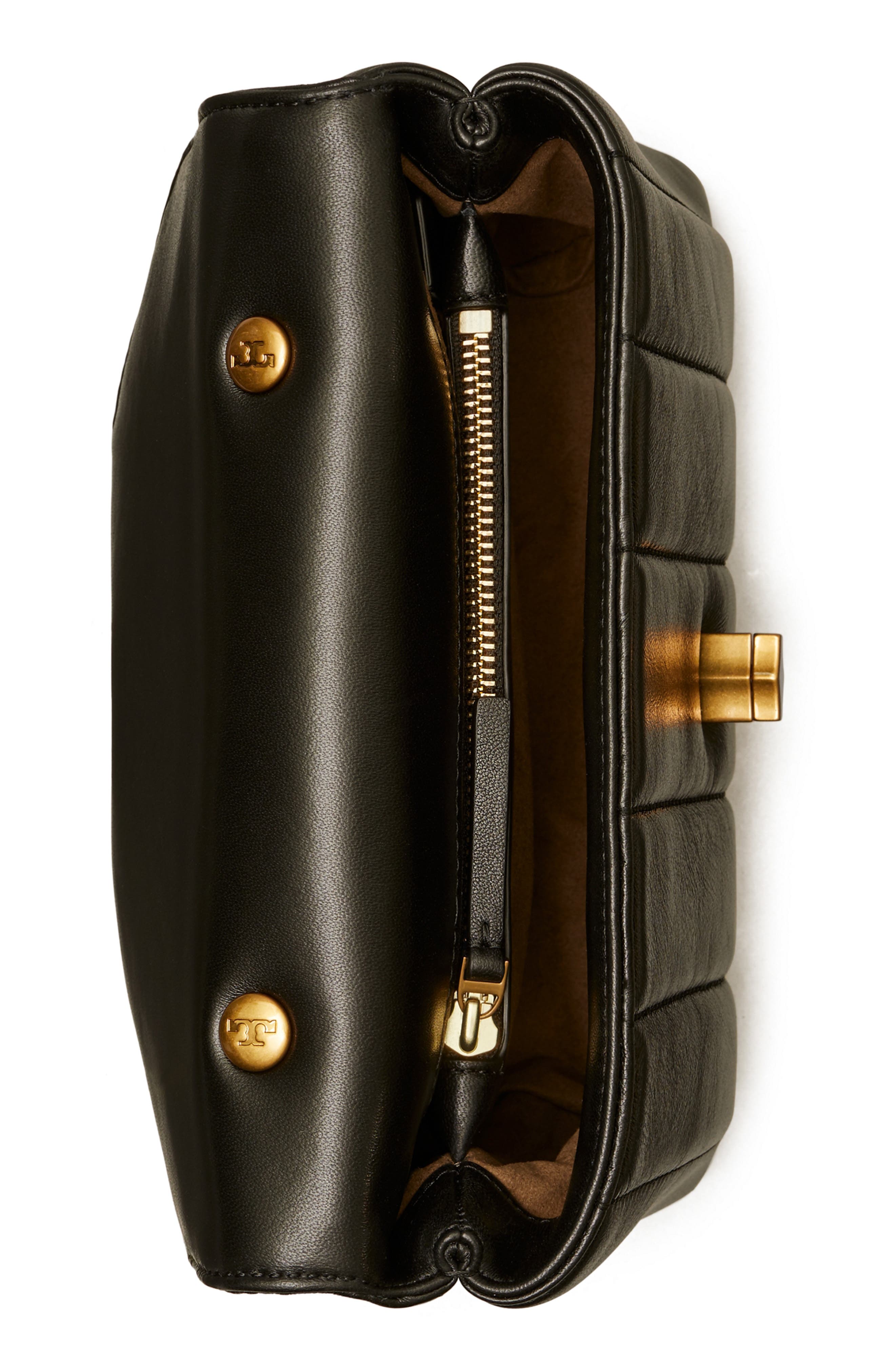 Tory Burch Kira Small Quilted Leather Satchel, Alternate, color, 