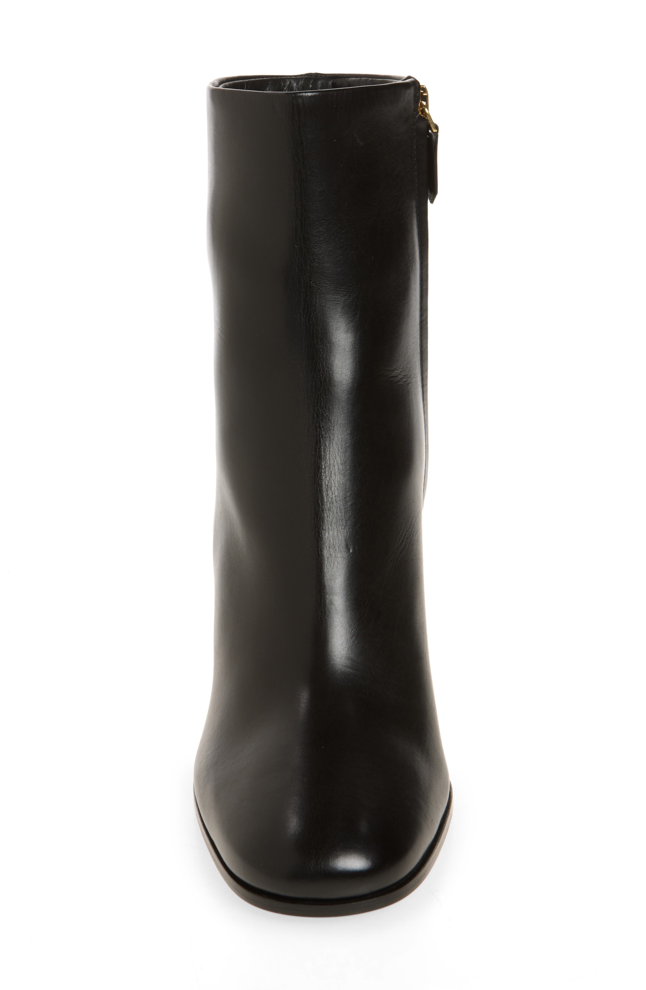 Leather Bootie, Alternate, color, NERO