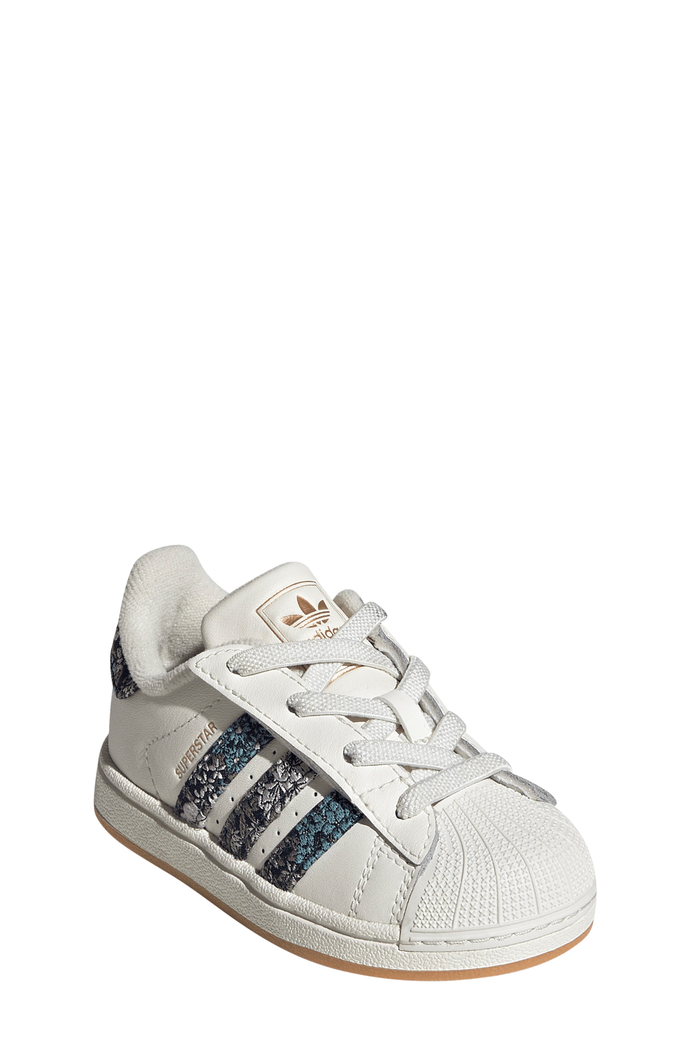 Kids' Superstar Sneaker, Alternate, color, OFF WHITE/ DUAL MAGENTA/ GUM 3