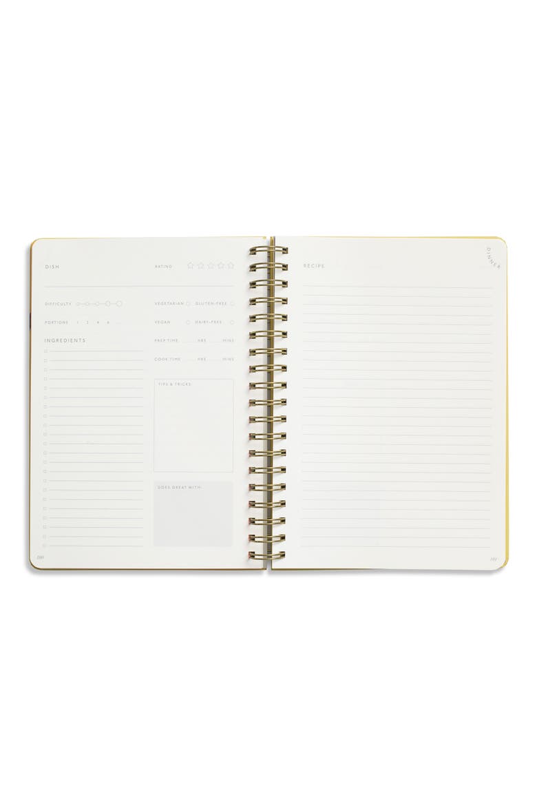 B5 Spiral Hardcover Recipe Journal, Alternate, color, NO COLOR