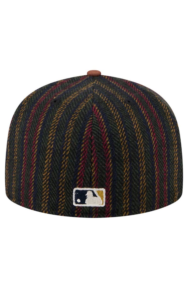 New Era Men's New Era Brown Chicago White Sox Vintage Herringbone 59FIFTY Fitted Hat, Alternate, color, Brown