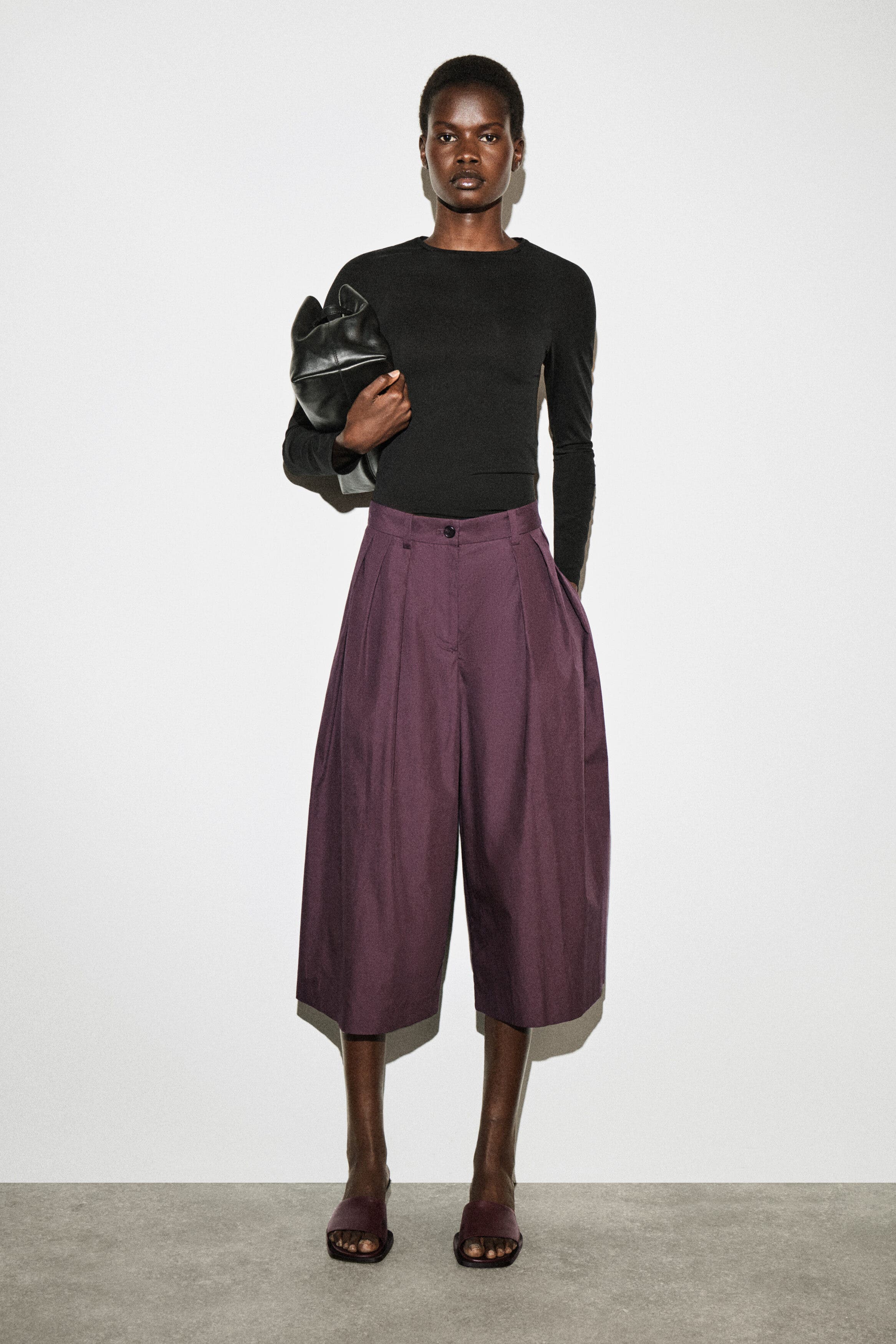 Pleated Cotton Pants - image 3