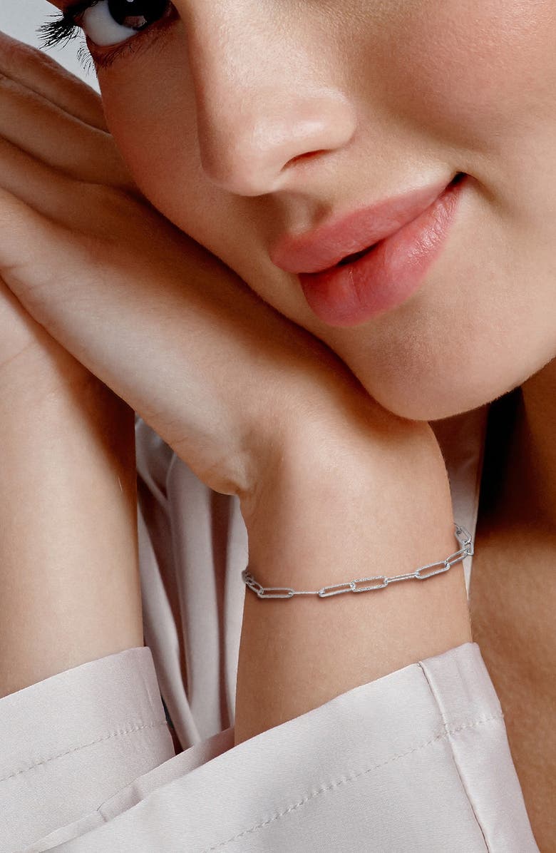 DELMAR Paperclip Link Bracelet, Alternate, color,