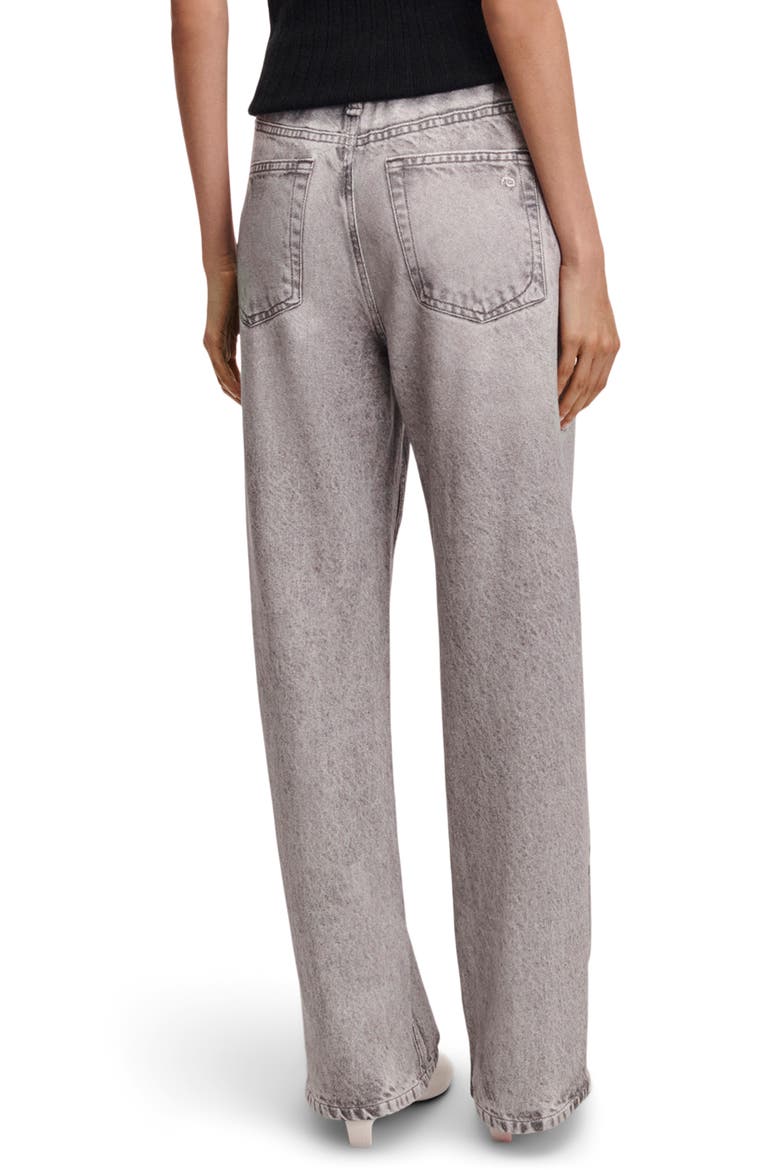 rb Miramar Pull-On Wide Leg Cotton Terry Sweatpant Jeans, Alternate, color, ICY GREY