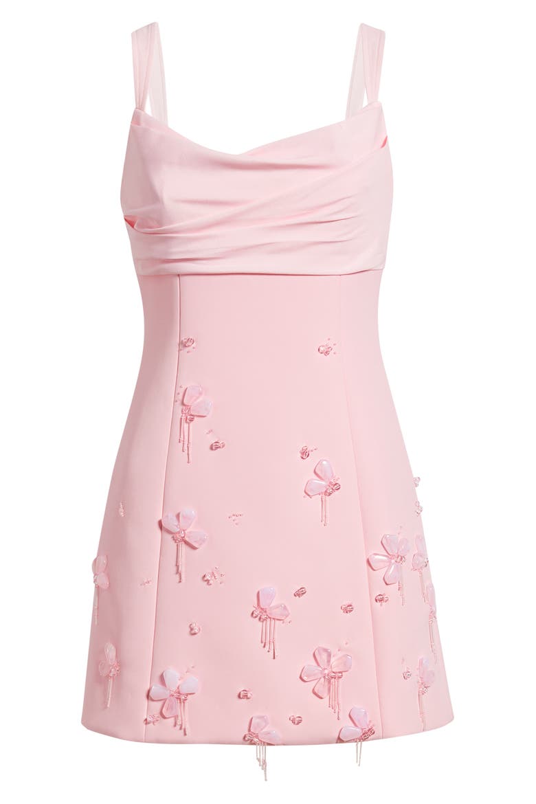 Kendi Bead Embellished Cocktail Minidress, Alternate, color, FAIRY FLOSS