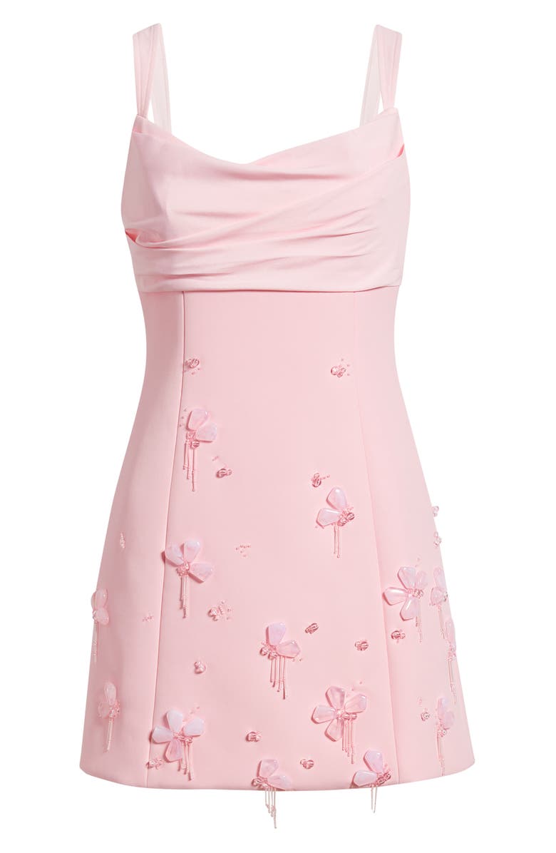 Acler Kendi Bead Embellished Cocktail Minidress, Alternate, color, Fairy Floss