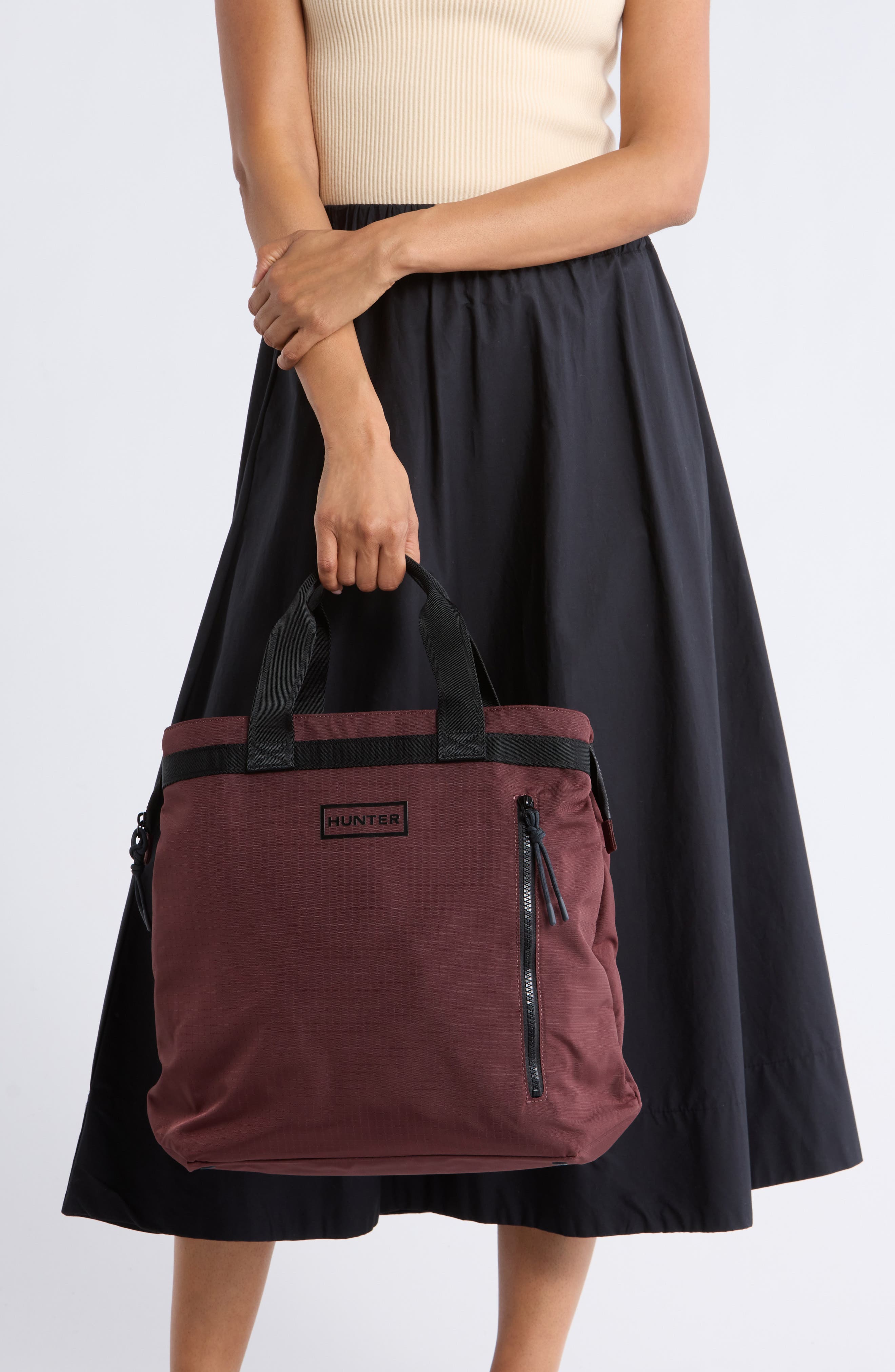 Hunter Hybrid Tote Backpack, Alternate, color, Bordo