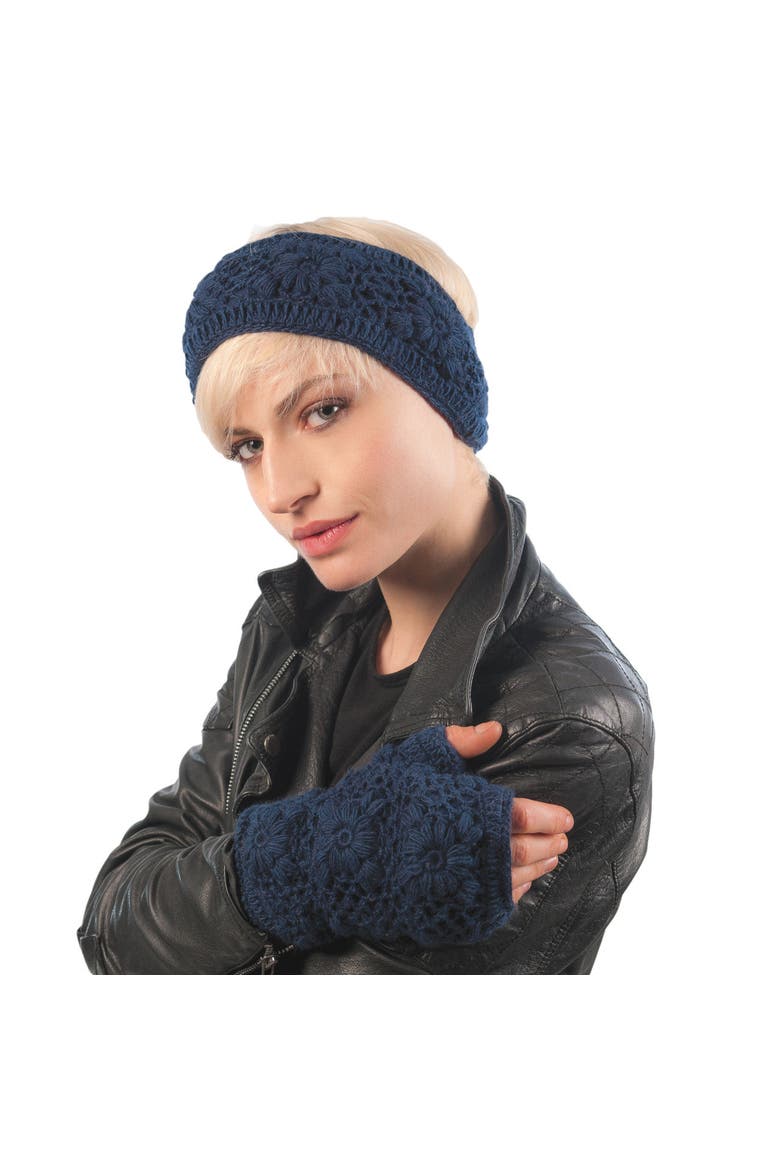 Flower Crochet Headband- SOLIDS, Alternate, color, White