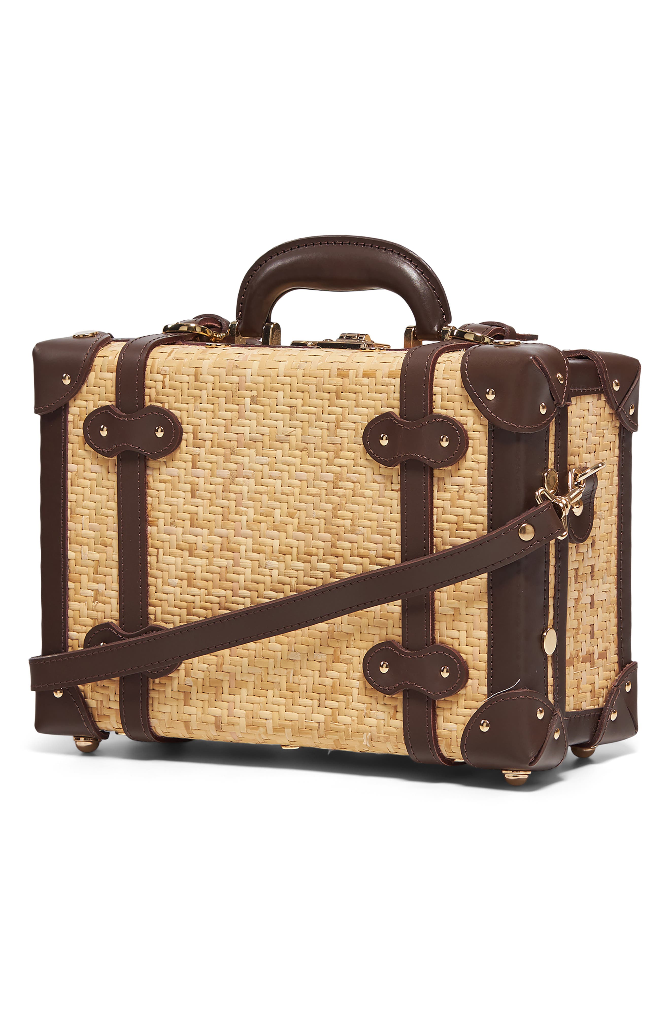 SteamLine Luggage The Explorer Woven Rattan Vanity Case, Main, color, 