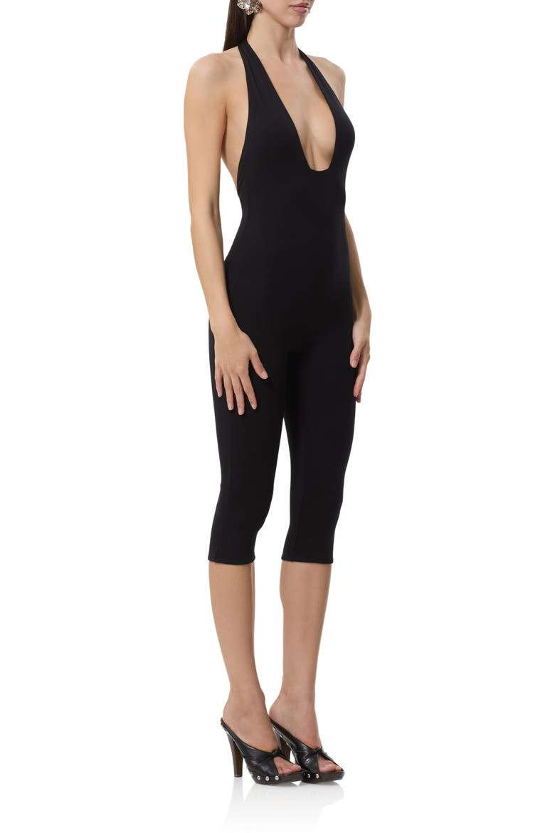 Lilibet Crop Jumpsuit, Alternate, color, NOIR
