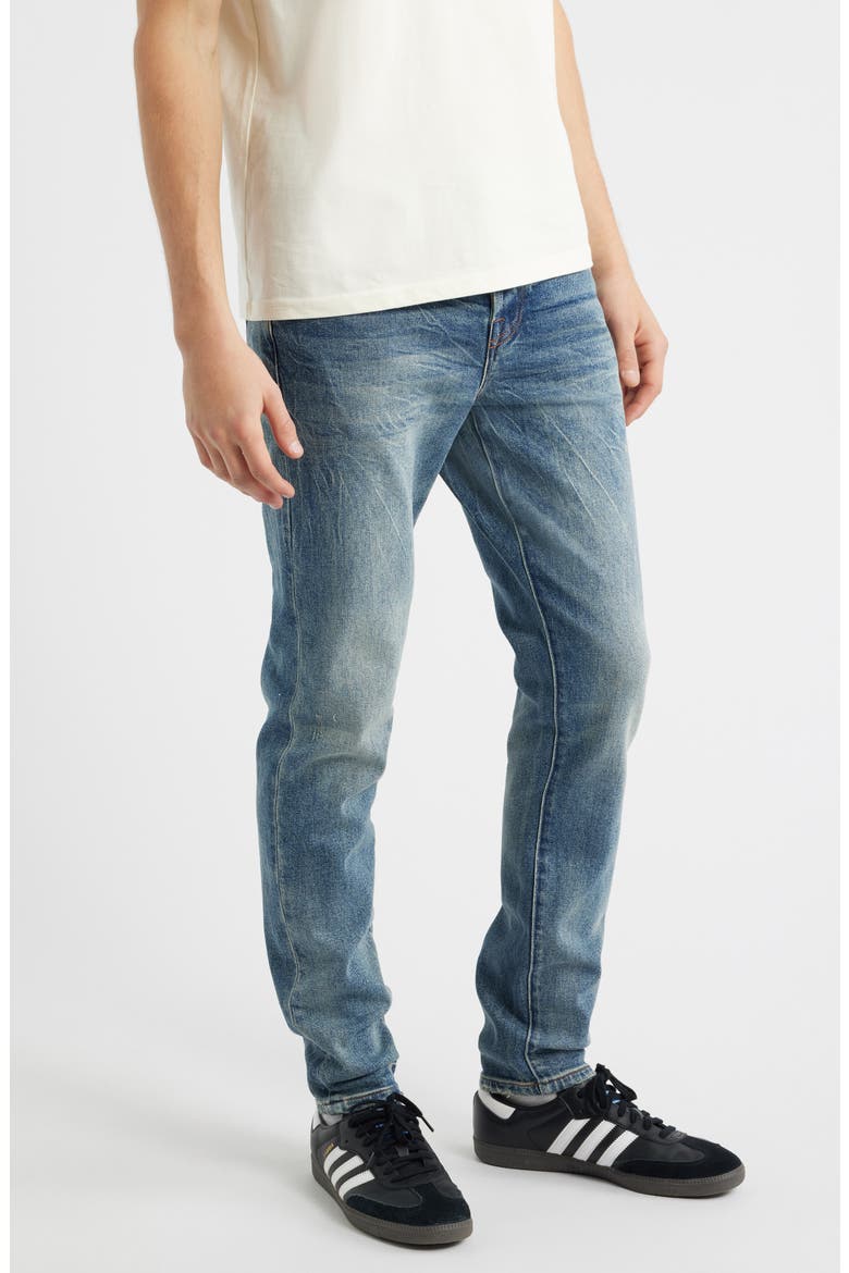 Trek Slim Fit Distressed Jeans, Alternate, color, RACER