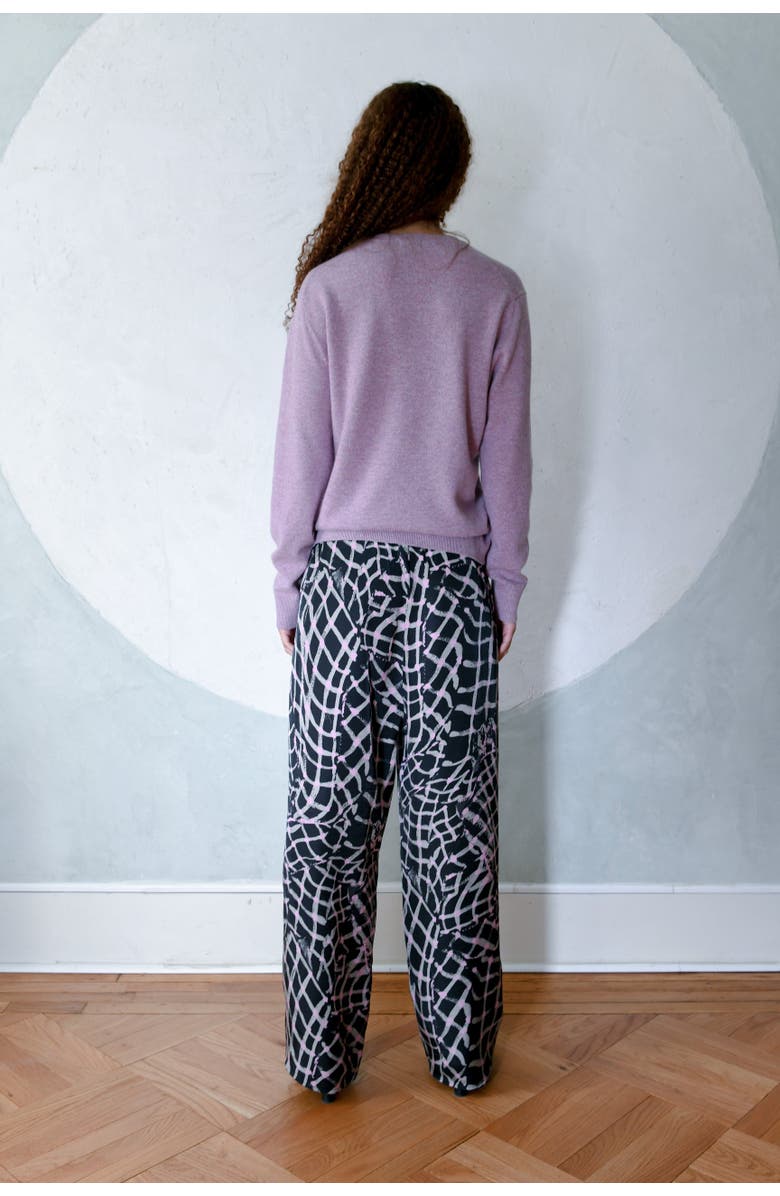 Untitled in Motion Pluos Relaxed Fit Silky Trouser, Alternate, color, Folds