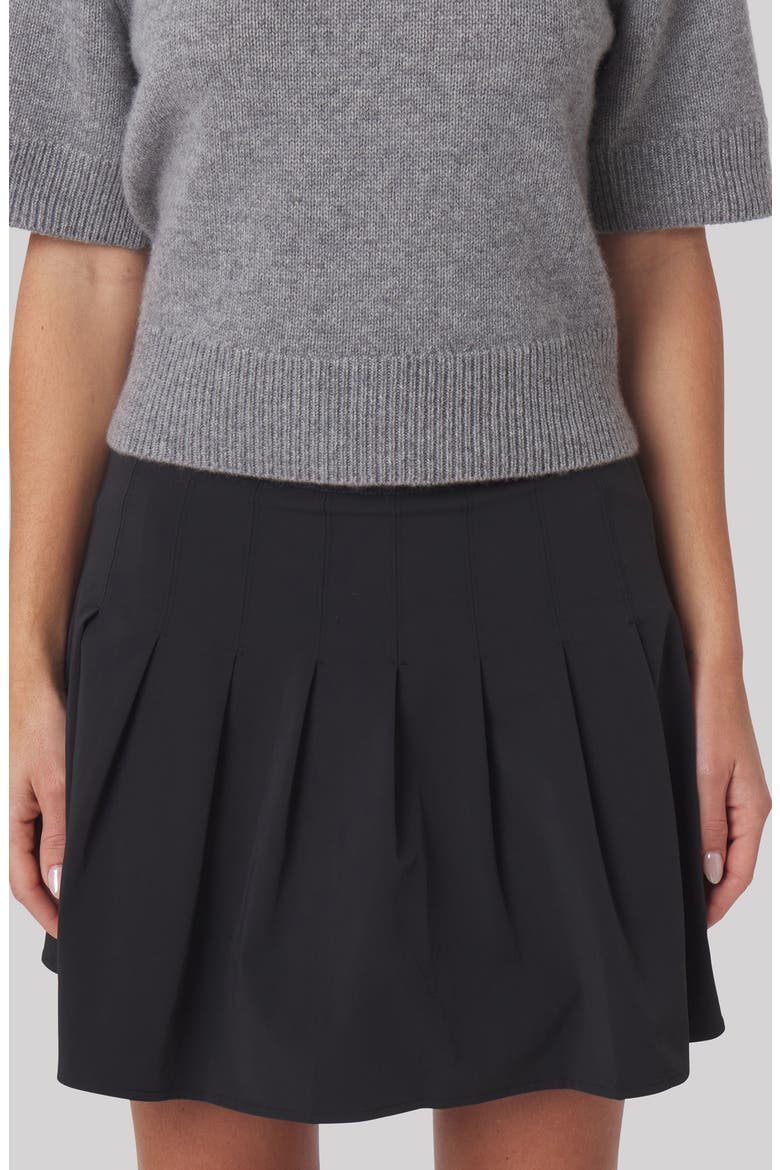Serena Pleated Performance Skort, Main, color, BLACK