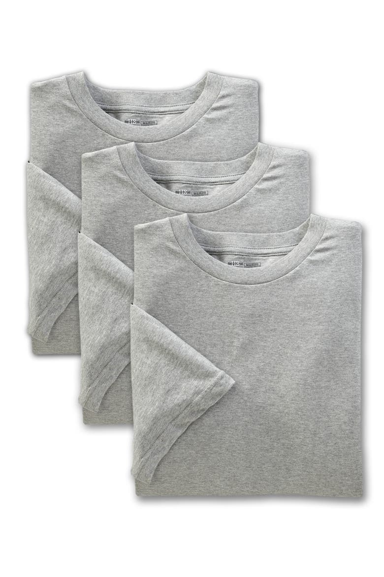 3-Pack Color Crewneck T-Shirts, Alternate, color, GREY