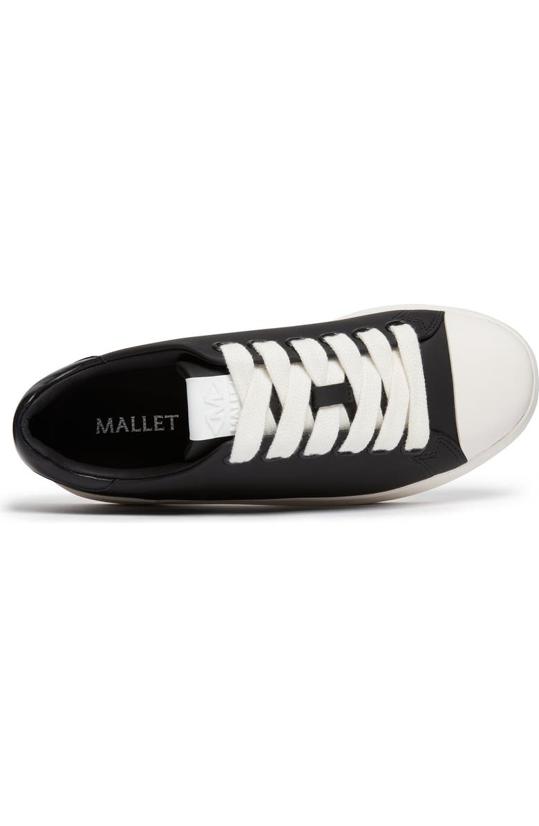 MALLET Grftr Ltc Leather Low-Top Sneakers, Alternate, color, Black