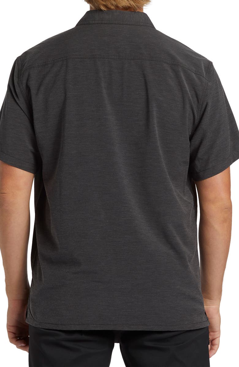 Billabong Surftrek Geo Print Short Sleeve Button-Up Shirt, Alternate, color, 