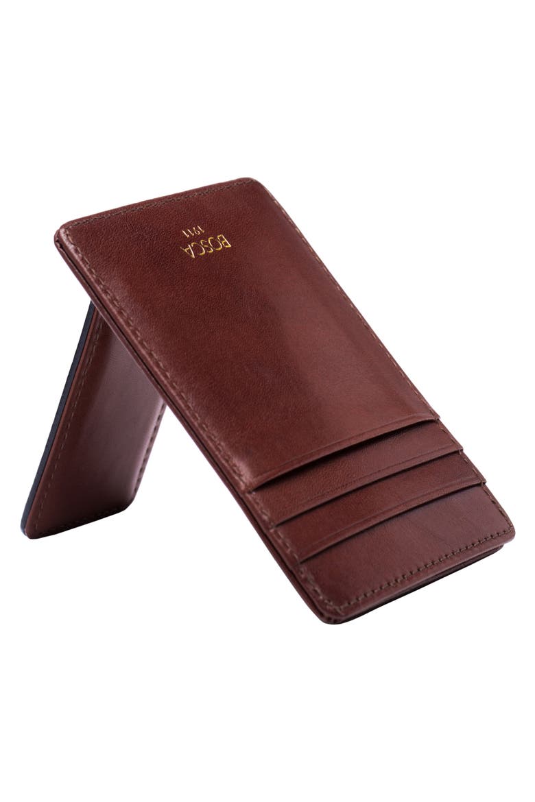 Old Leather Front Pocket Wallet, Alternate, color, DARK BROWN