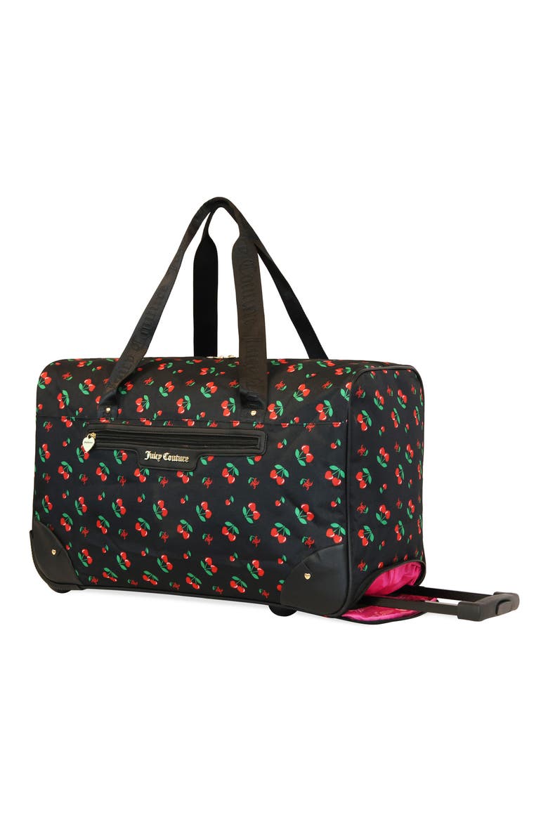 Jada 22 Inch Rolling Duffel Bag, Alternate, color, BLACK CHERRY