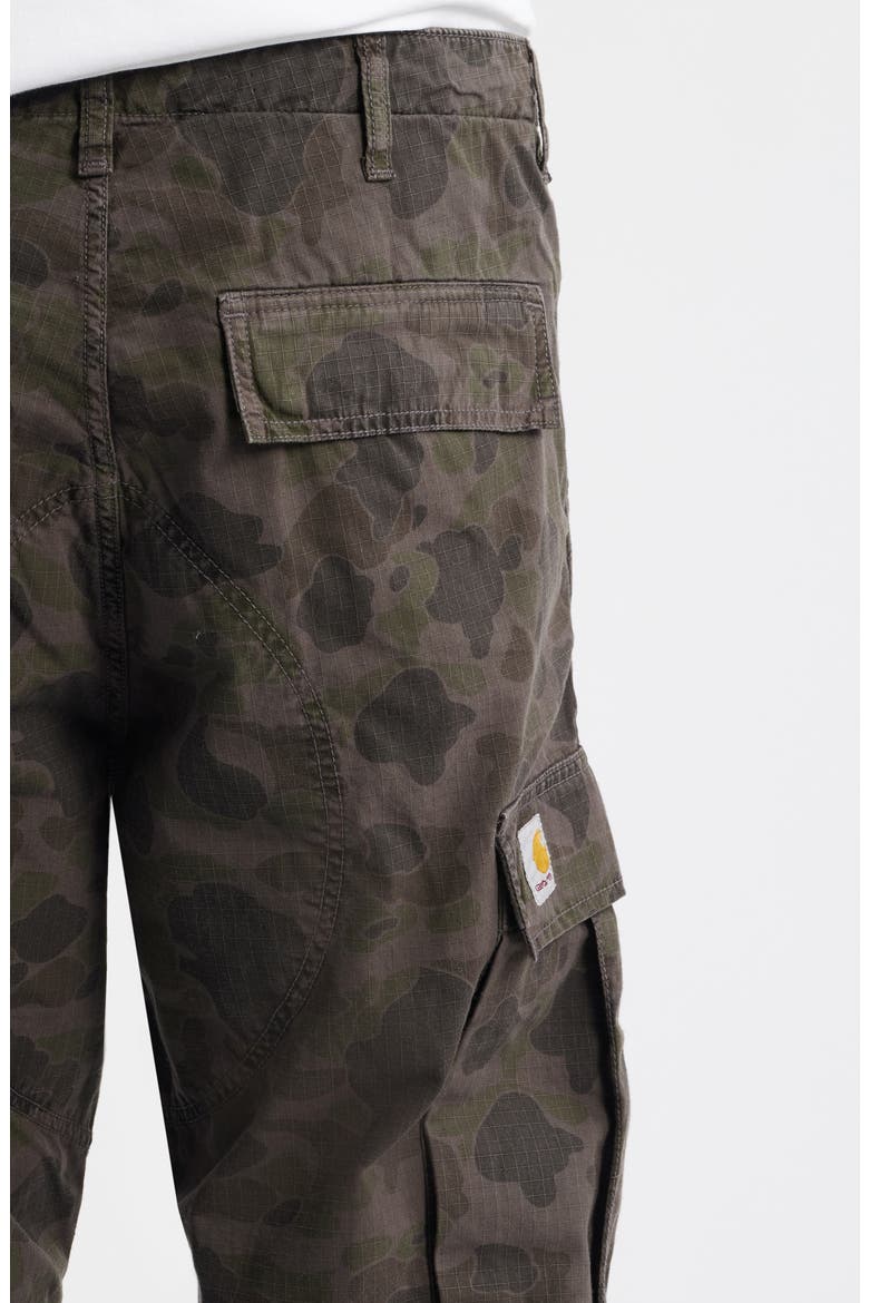 Camo Cotton Duck Cargo Pants, Alternate, color, CAMO DUCK / PORPH