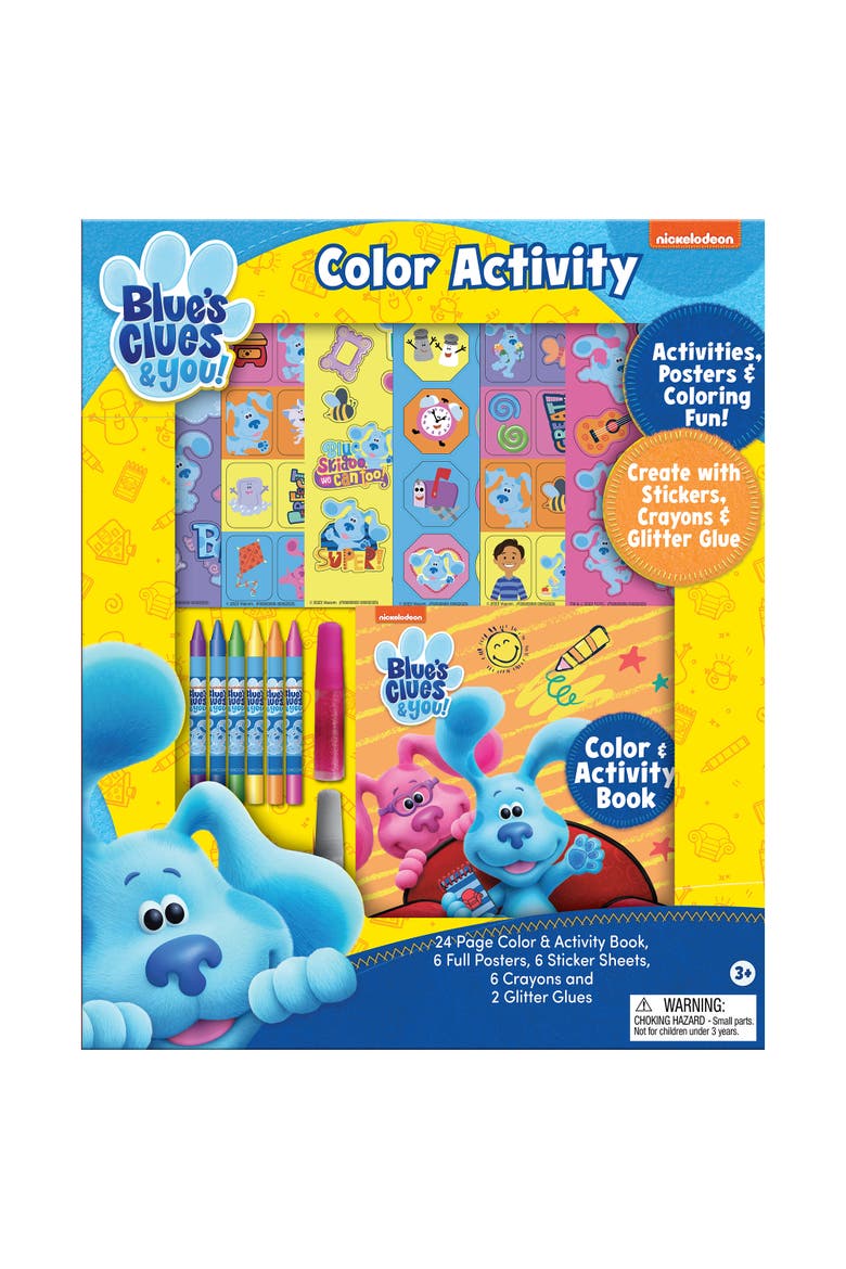Color Activity Set, Blue's Clues Coloring & Activities Book, Kid 5+, Main, color, Multicolored