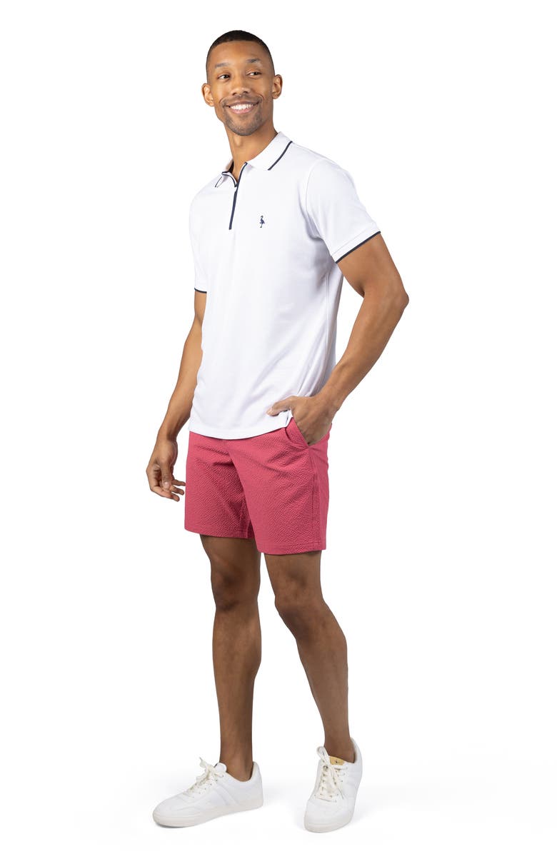TailorByrd Seersucker Shorts, Alternate, color, Sunwashed Red