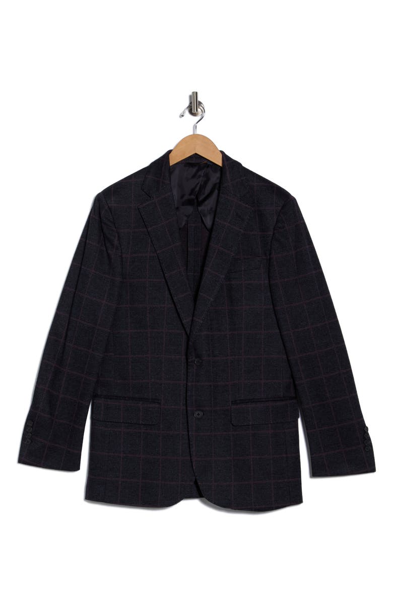 Brooks Brothers Windowpane Blazer, Alternate, color, Navy