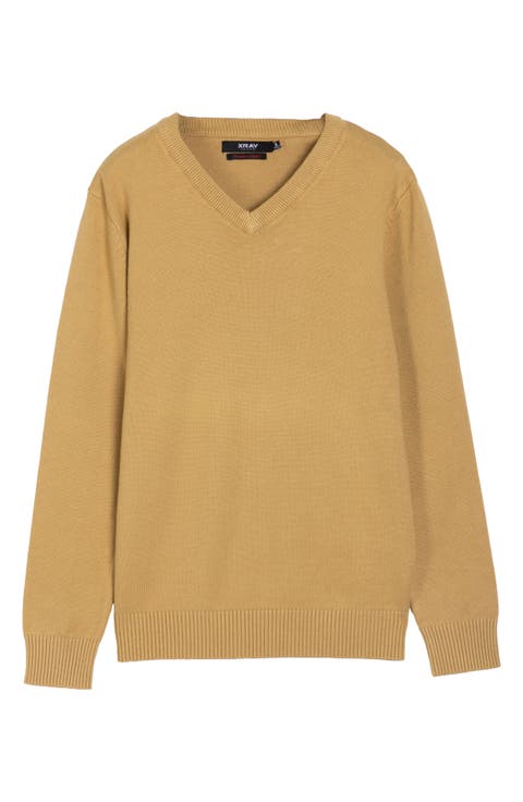 Kids' Basic V-Neck Sweater (Big Kid)