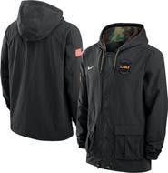 Nike Men's Nike Black LSU Tigers 2025 NCAA Military Appreciation Full-Snap Jacket